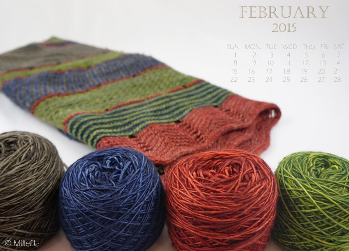 Knitting Desktop Wallpaper February 2015 © Millefila