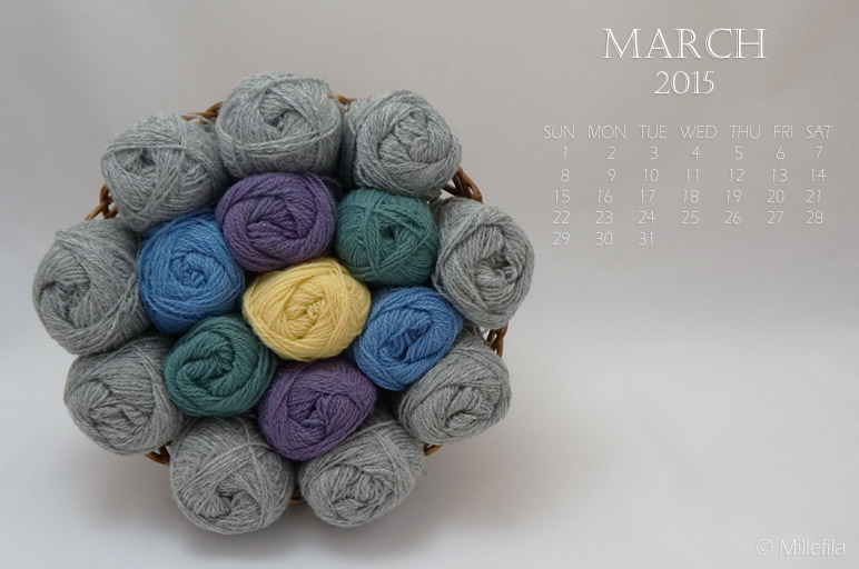 Knitting Wallpaper März