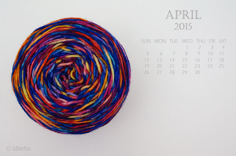 Knitting Wallpaper April