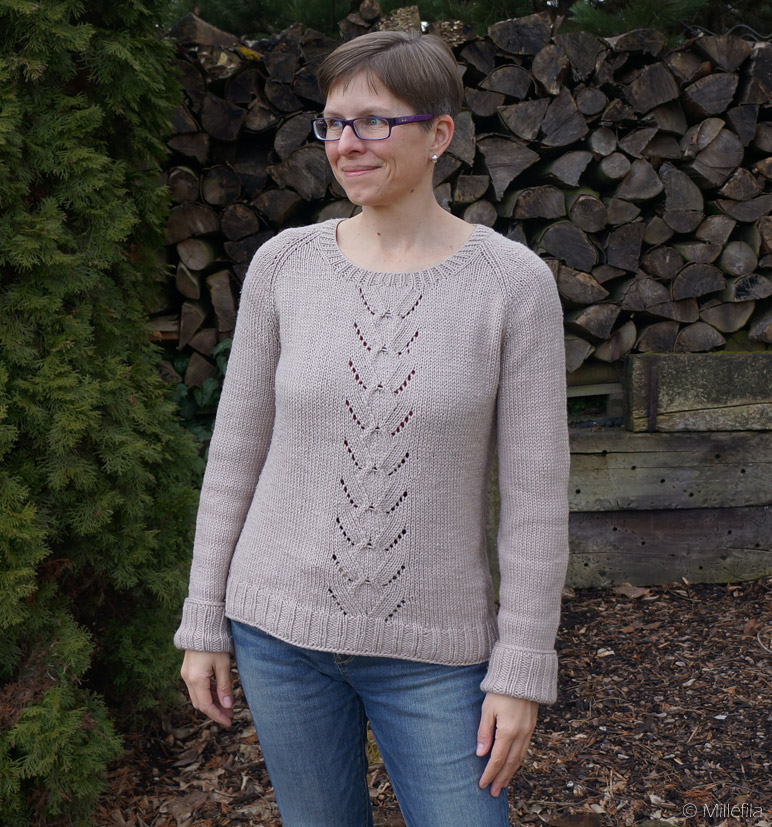 Pullover stricken: Mailin aus Rosy Green Wool