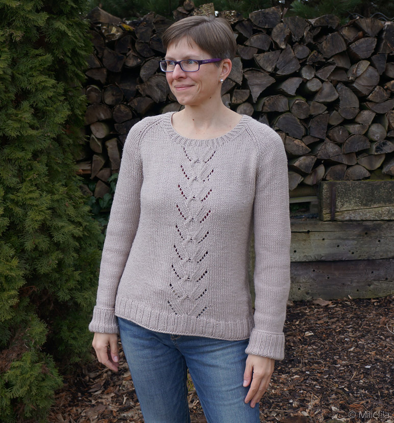 Pullover stricken: Mailin aus Rosy Green Wool