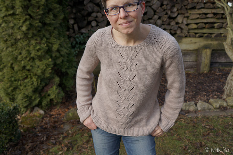 Pullover stricken: Mailin aus Rosy Green Wool