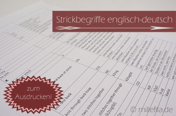 Strickbegriffe englisch-deutsch