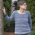 Stripy Mailin - Raglan Pullover stricken